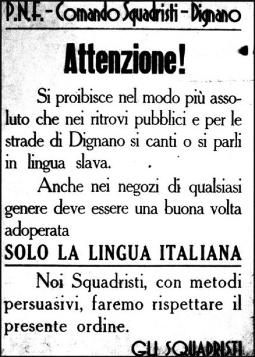 Fascist italianization