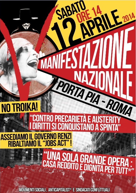2014 04 12 manifestazione nazionale a roma manifesto