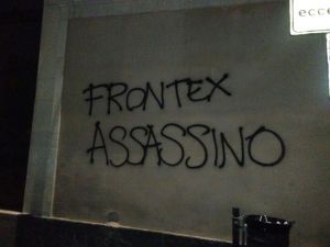 Scritta Frontex