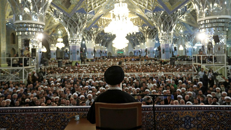 Iran's Supreme Leader Ayatollah Ali Khamenei delivers a speech in the holy city of Mashad, Iran, March 21, 2017. Leader.ir/Handout via REUTERS  ATTENTION EDITORS - THIS IMAGE WAS PROVIDED BY A THIRD PARTY. EDITORIAL USE ONLY. NO RESALES. NO ARCHIVE.